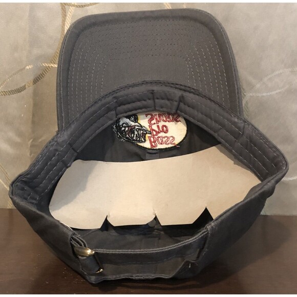 Bass Pro Shops Club Hat Gray Adjustable Strapback Cap Fishing Outdoors OSFM - Picture 6 of 8